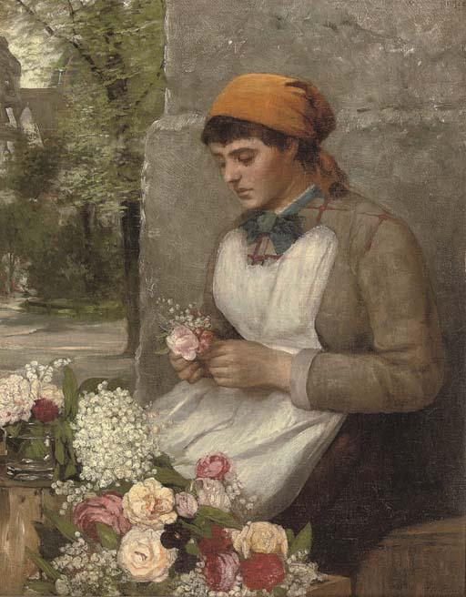 Thomas Faed, R.A. - The flower girl