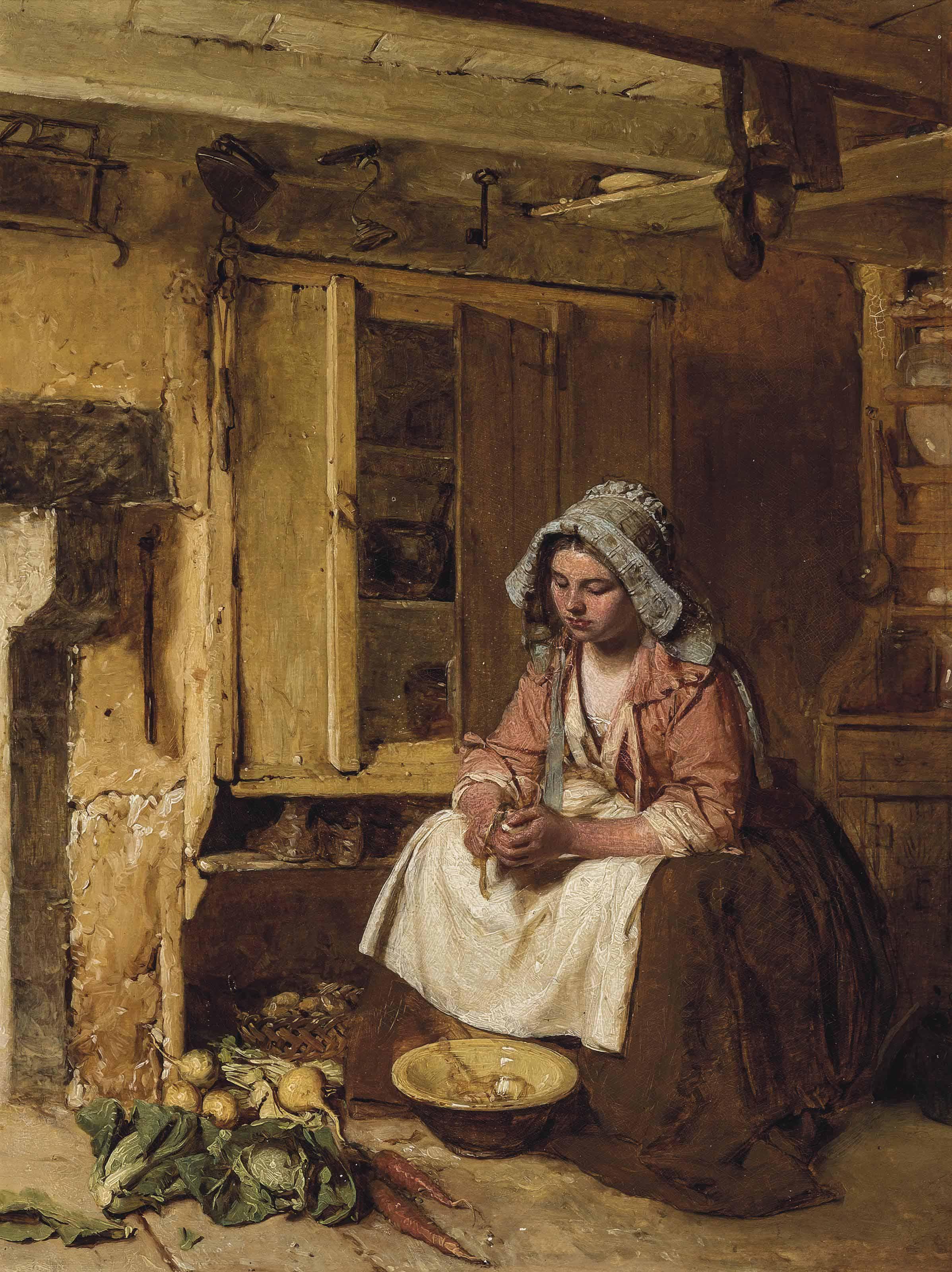 Thomas Faed, R.A. - The young housewife