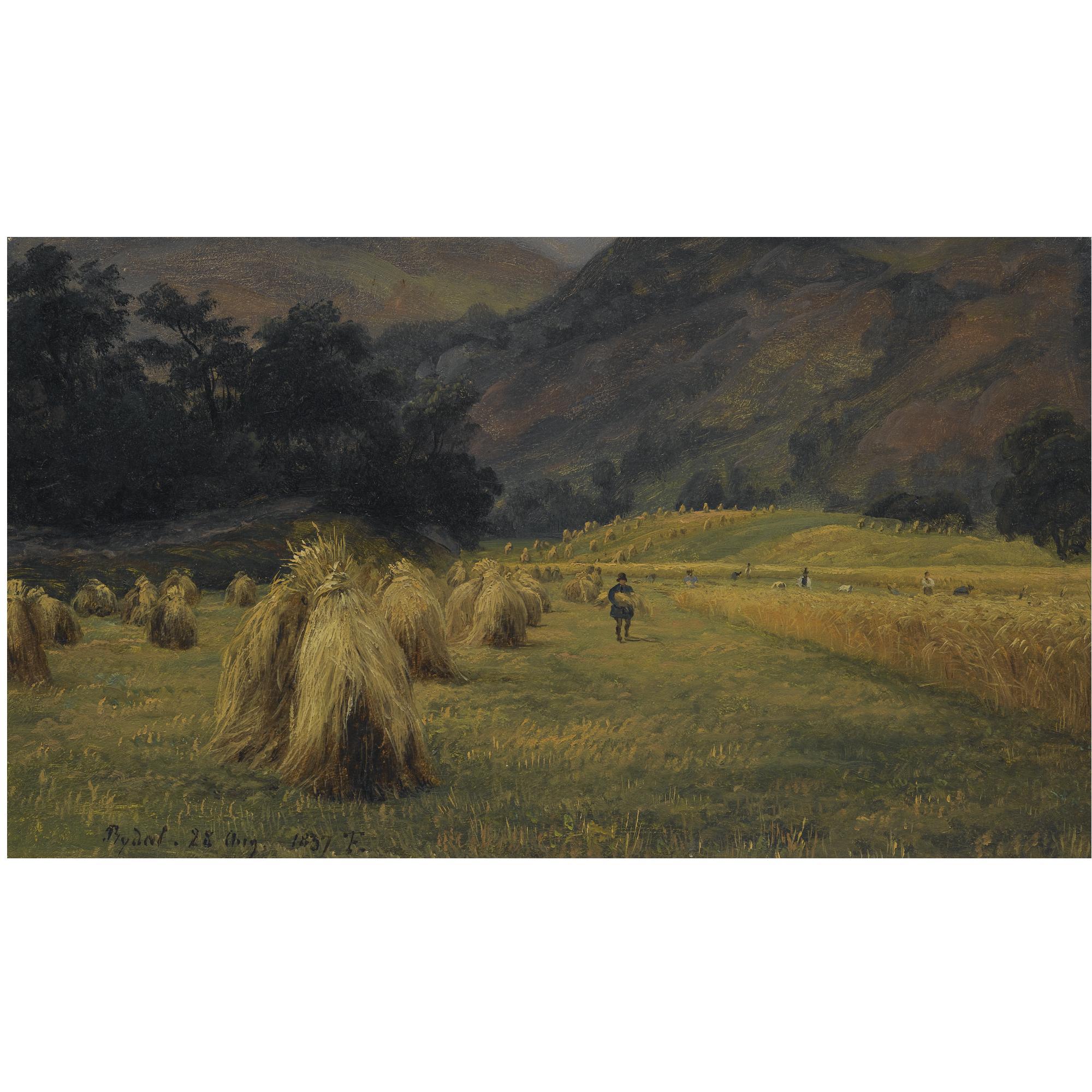 Thomas Fearnley - Høystakker, Rydal, Cumbria (Haystacks, Rydal, Cumbria)