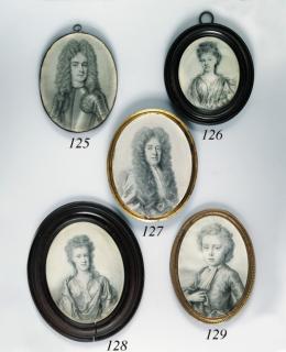 Thomas Forster - James Denew, facing right in cloak and cravat, full bottomed wig