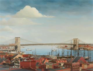 Thomas Fransioli - The Brooklyn Bridge in 1892