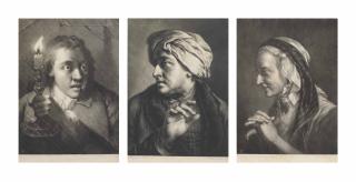 Thomas Frye - Three plates, from: Life-sized Heads