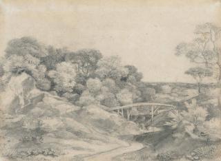 Thomas Gainsborough, R.A. - A wooded landscape with a bridge