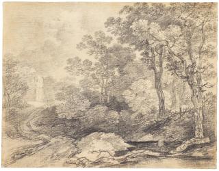 Thomas Gainsborough, R.A. - A Wooded Landscape