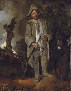 Thomas Gainsborough, R.A. - An Old Peasant With A Donkey In A Wooded Landscape