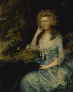 Thomas Gainsborough, R.A. - Mrs. William Tennant, Née Mary Wylde, Seated In A Landscape