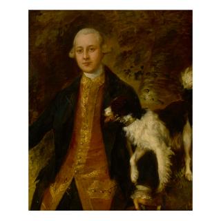 Thomas Gainsborough, R.A. - Portrait Of George Charles Garnier (1739-1819) Of Rookesbury Park, Hampshire, Three-Quarter Length, In A Landscape With A Spaniel