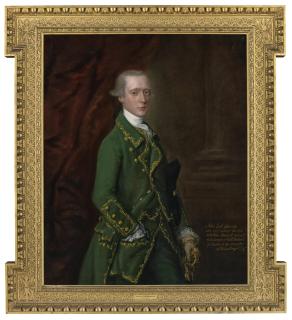 Thomas Gainsborough R.A. - Portrait of John Campbell, Viscount Glenorchy (1738-1771), three-quarter-length, in a green jacket with gilt embroidery