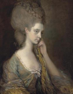 Thomas Gainsborough, R.A. - Portrait of Lady Anne Thistlethwaite, Countess of Chesterfield (1759-1798), bust-length, in a blue dress