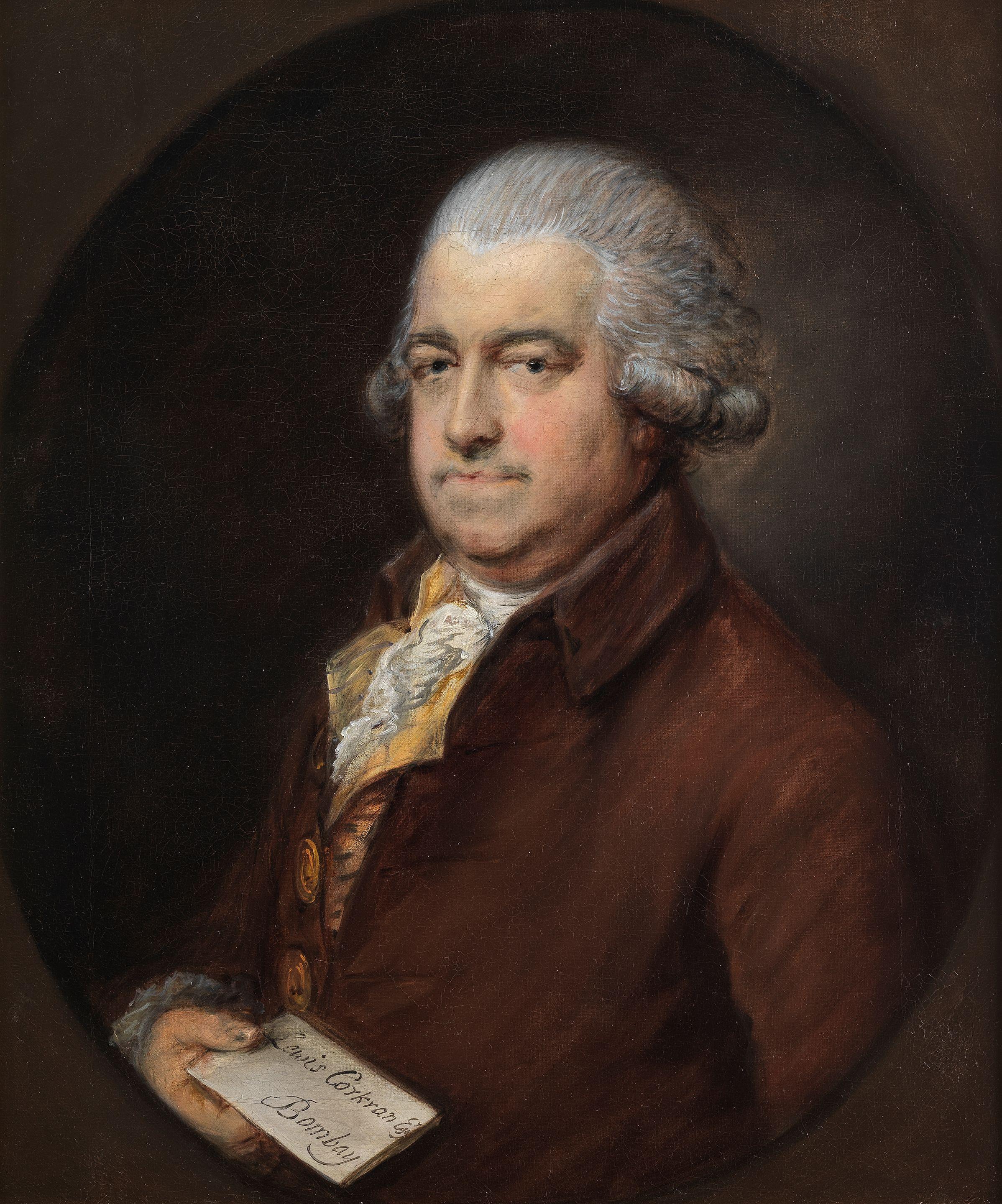 Thomas Gainsborough, R.A. - Portrait Of Mr G. Hammond, Half-Length, In A Brown Coat, Holding A Letter,