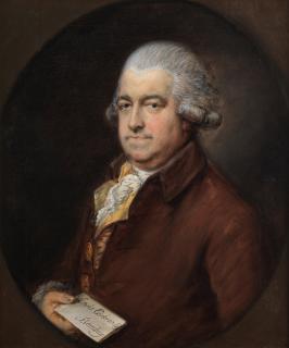 Thomas Gainsborough, R.A. - Portrait Of Mr G. Hammond, Half-Length, In A Brown Coat, Holding A Letter,