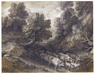Thomas Gainsborough, R.A. - Wooded Landscape With Cattle And Goats 