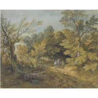 Thomas Gainsborough, R.A. - Wooded Landscape With Horseman