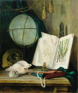 Thomas Germain Joseph Duvivier - STILL LIFE WITH A GLOBE AND SHELLS