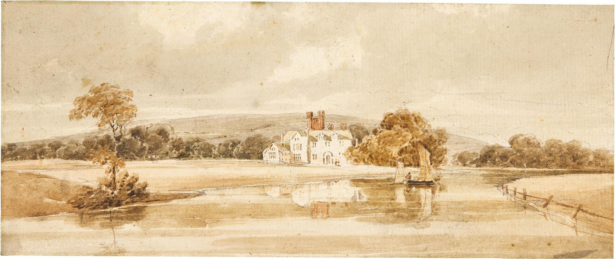 Thomas Girtin - Bisham Abbey, Berkshire, England