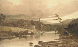 Thomas Girtin - Bolton Abbey on the banks of the River Wharfe, Yorkshire