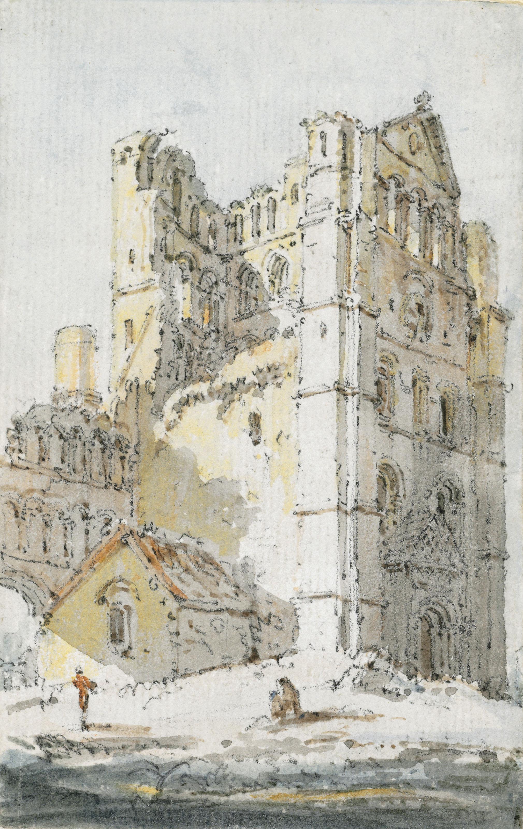 Thomas Girtin - Kelso Abbey, Roxburghshire, Scotland