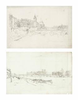 Thomas Girtin - Seventeen Plates, from: A Selection of Twenty of the Most Picturesque Views in Paris