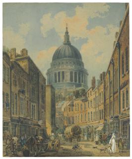 Thomas Girtin - St. Paul’s Cathedral from St. Martin’s-le-Grand, London