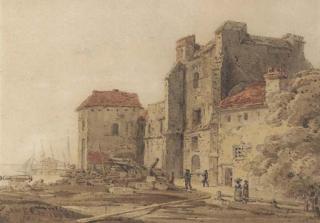 Thomas Girtin - The prison at Southampton