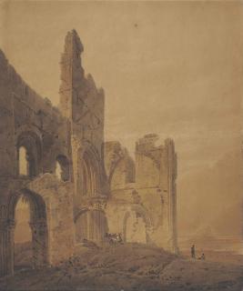 Thomas Girtin - View of St Cuthbert\'s, Holy Island, Northumberland
