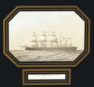 Thomas Goldsworth Dutton - H.M.S. Northumberland, H.M.S. Defence, The Royal Yacht And The Royal Alfred: Four Plates