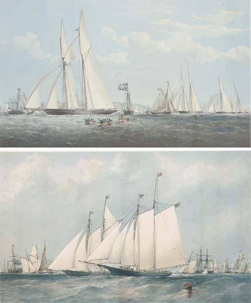 Thomas Goldsworth Dutton - The Anglo-American Yacht Race round the Isle of Wight, August 25, 1868