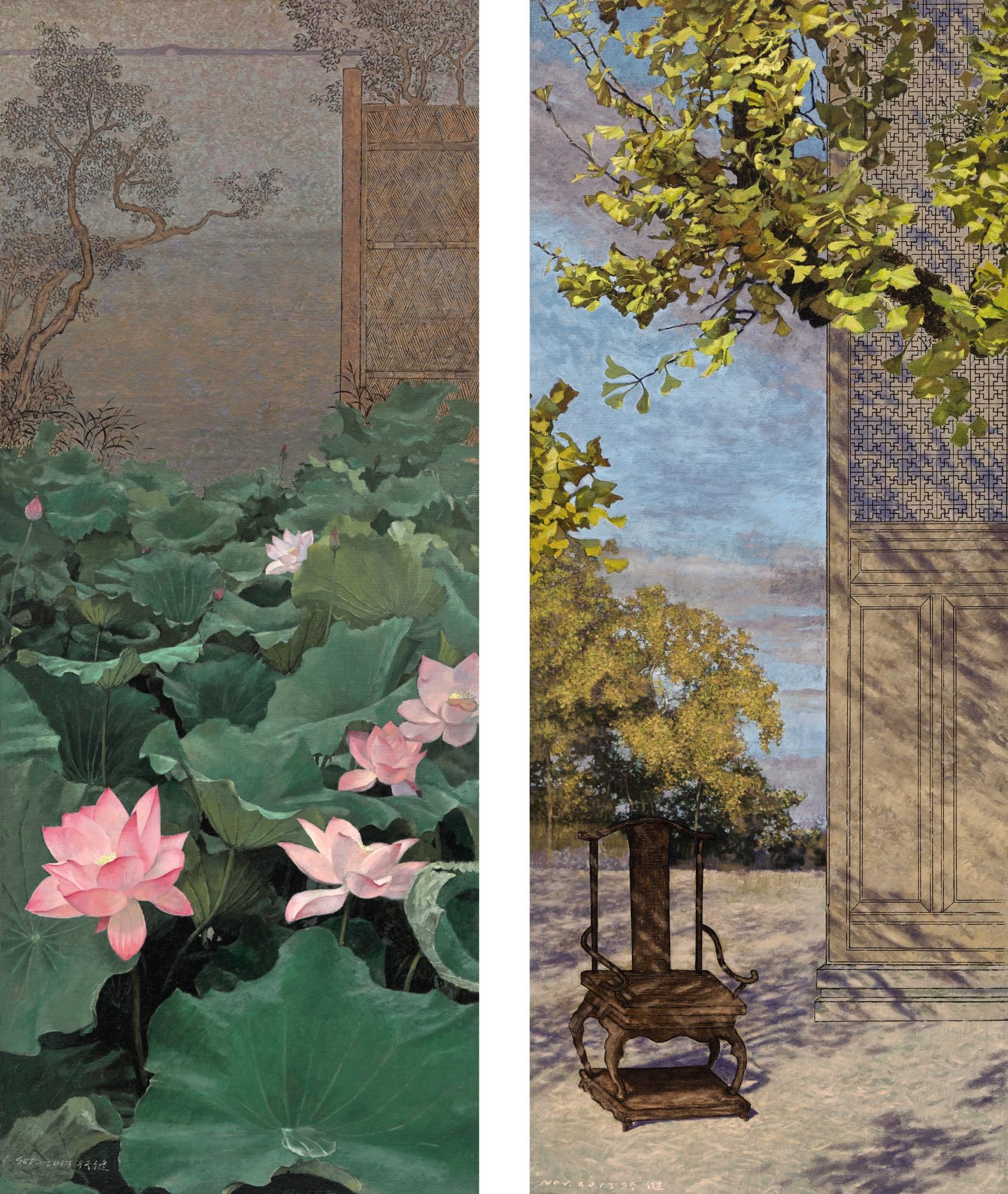 Thomas H. C. Tan - Beyond The Hedge; Autumn Meditation (Diptych)