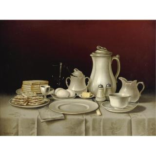 Thomas H. Hope - Still Life With Breakfast Setting