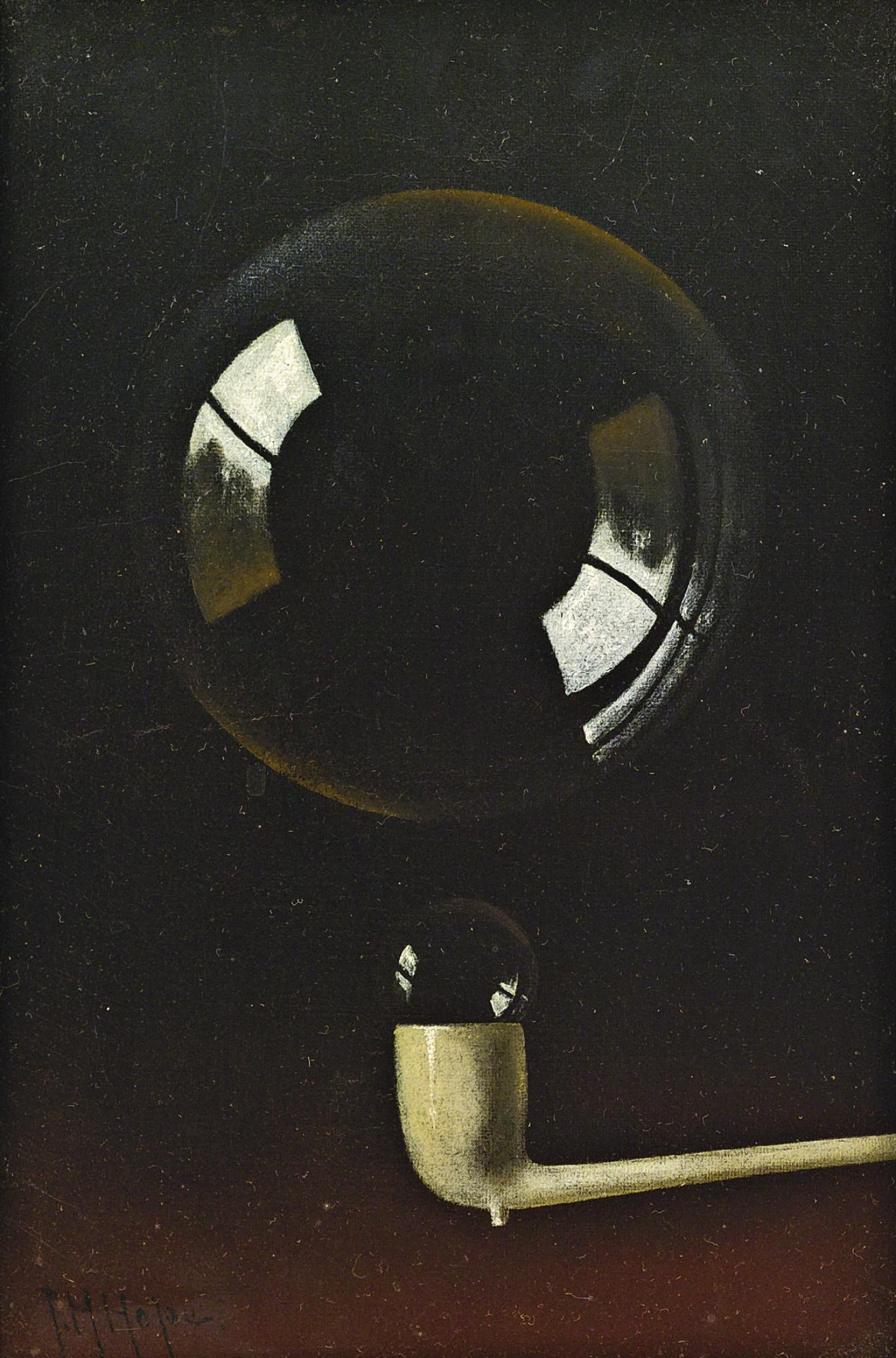 Thomas H. Hope - Still Life With Pipe And Bubbles