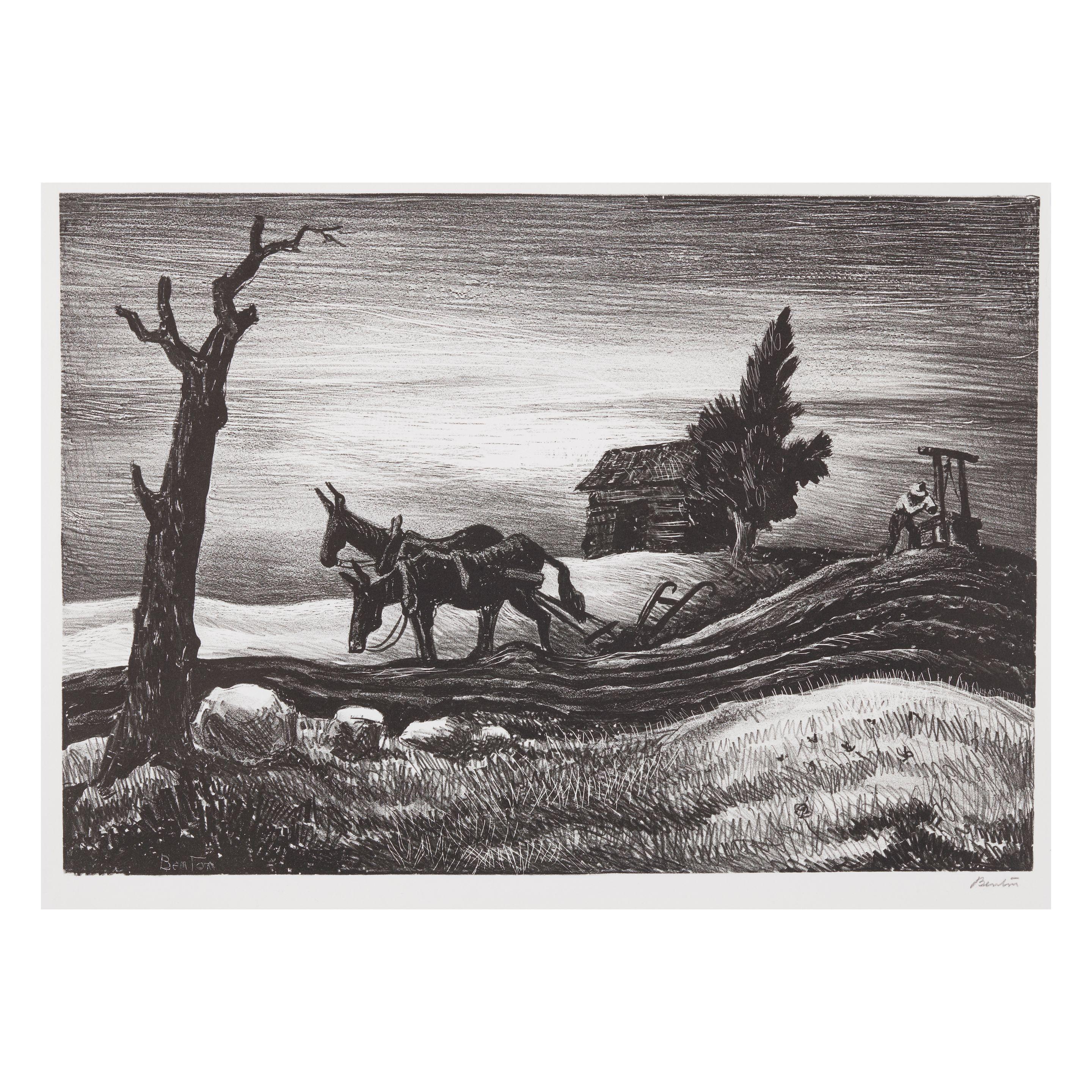 Thomas Hart Benton - A Drink of Water