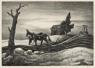 Thomas Hart Benton - A Drink of Water