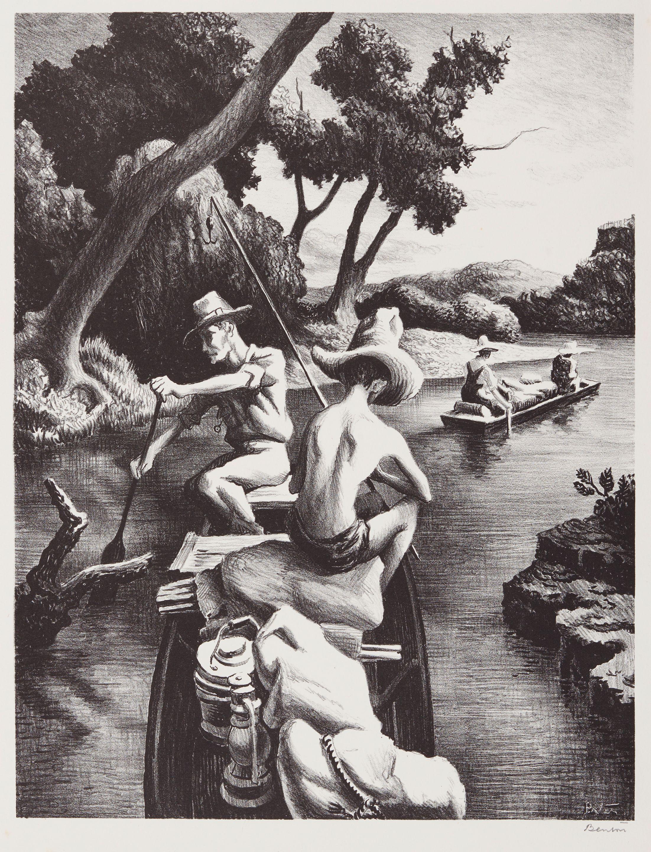 Thomas Hart Benton - Down the River