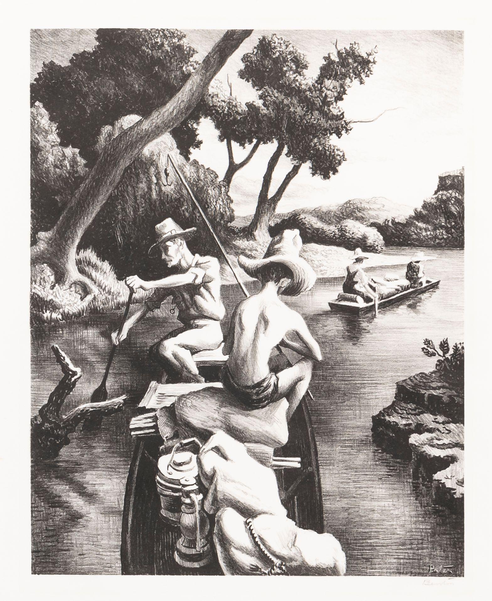 Thomas Hart Benton - Down the River