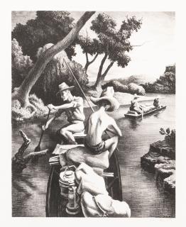 Thomas Hart Benton - Down the River