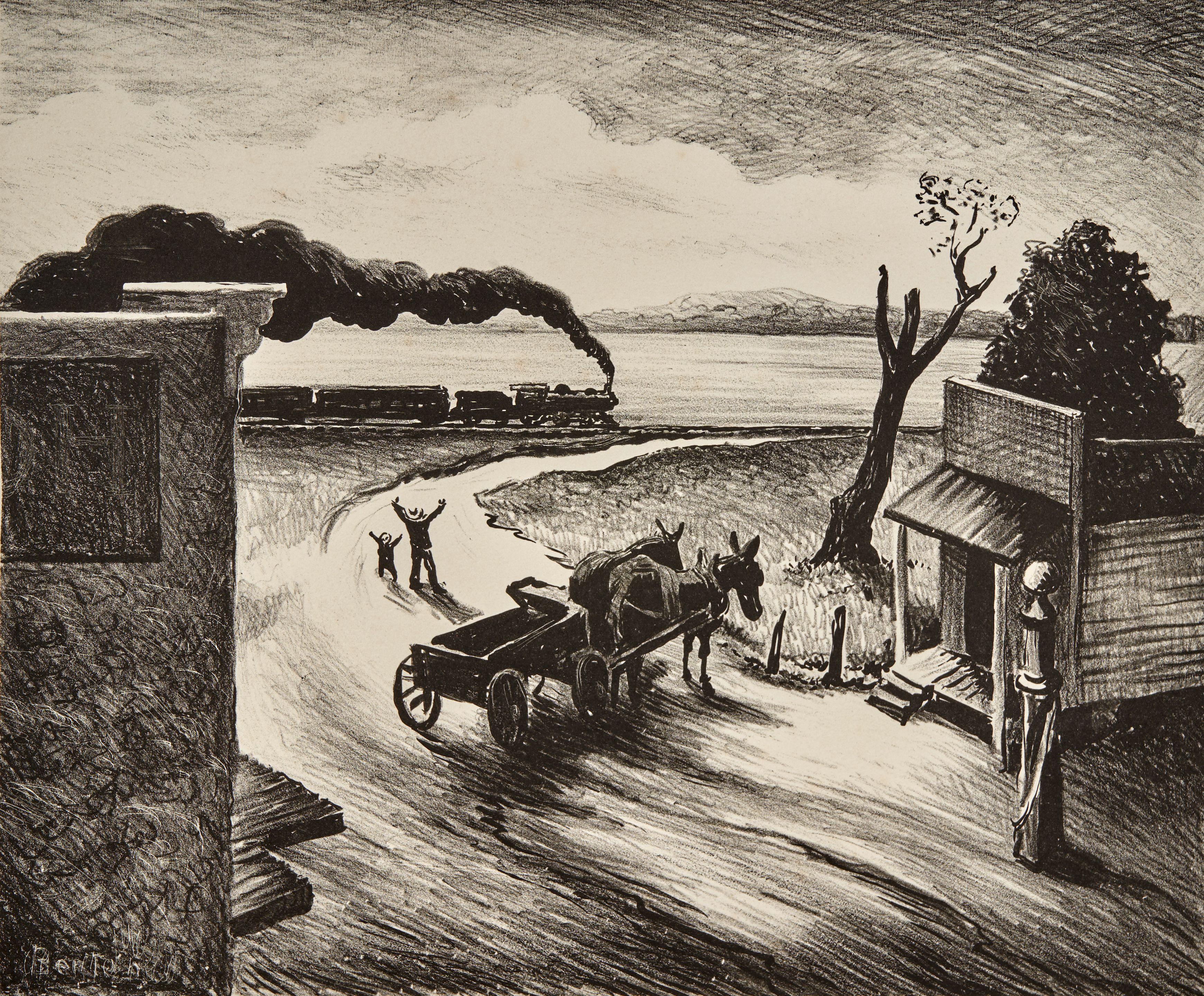 Thomas Hart Benton - Edge of Town
