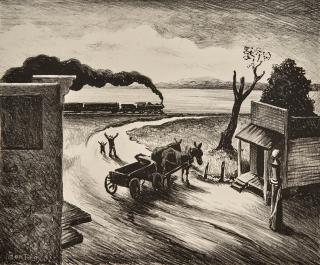 Thomas Hart Benton - Edge of Town