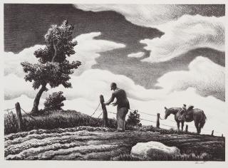 Thomas Hart Benton - Fence Mender