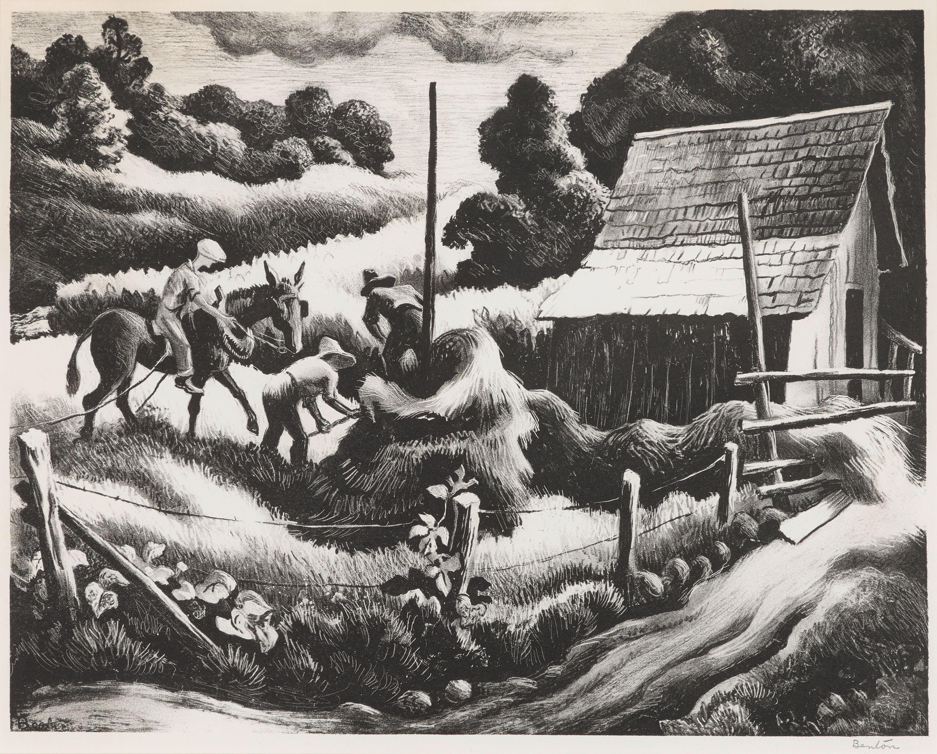 Thomas Hart Benton - Haystack