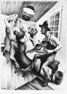 Thomas Hart Benton - I Got a Gal on Sourwood Mountain (Fath 19)