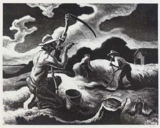 Thomas Hart Benton - Island Hay (Fath 68)