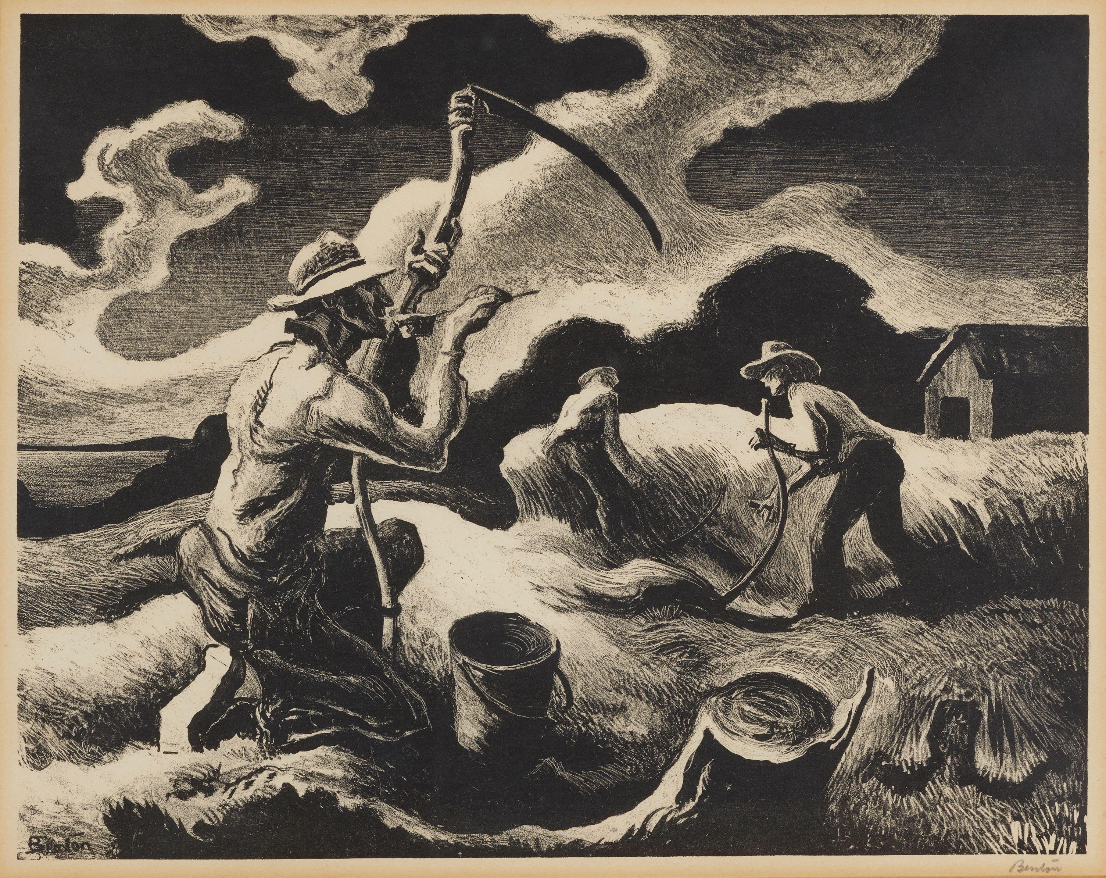 Thomas Hart Benton - Island Hay