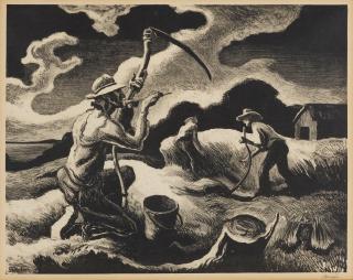 Thomas Hart Benton - Island Hay