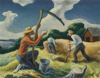 Thomas Hart Benton - Island Hay