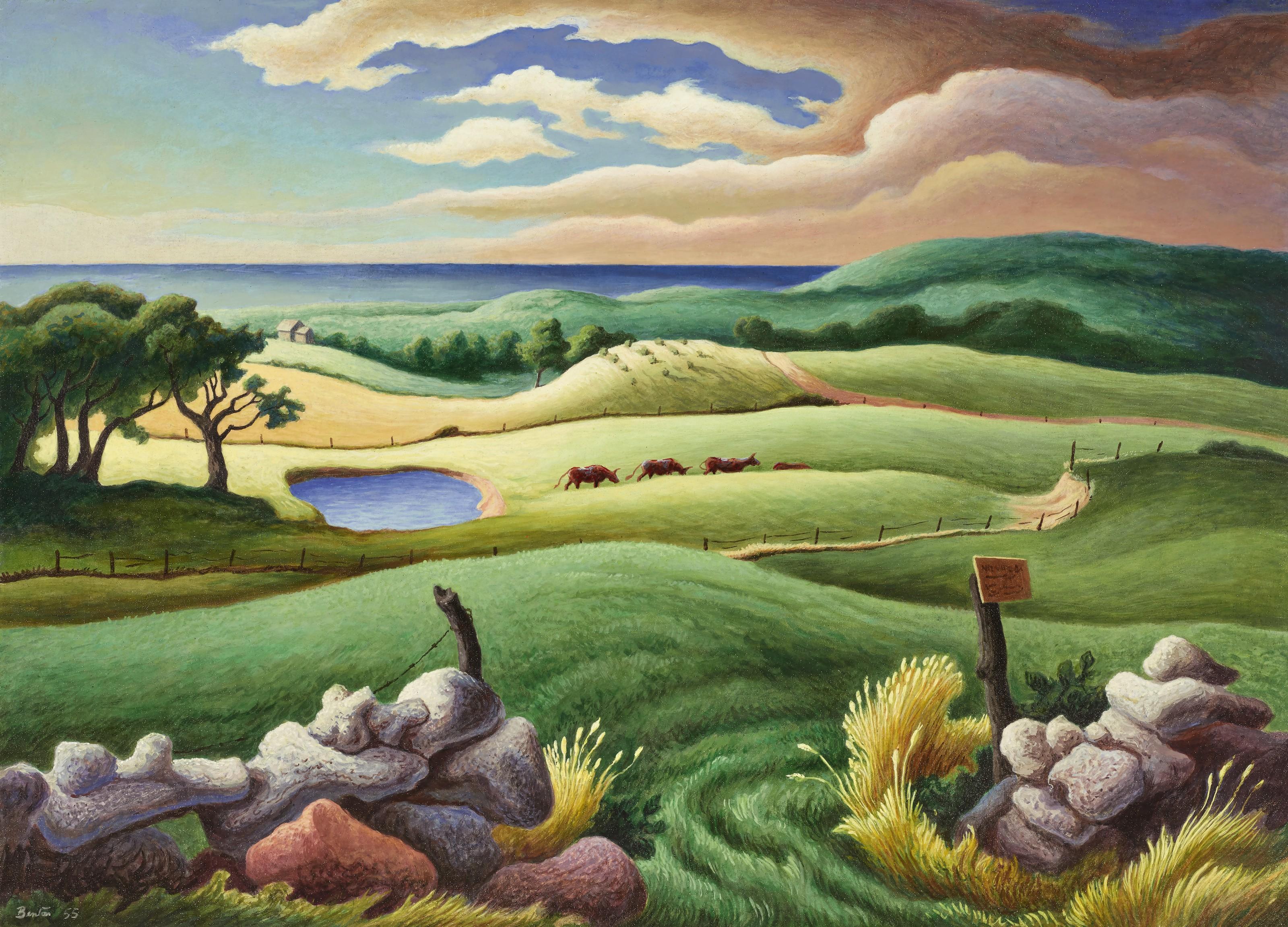 Thomas Hart Benton - Keith Farm, Chilmark
