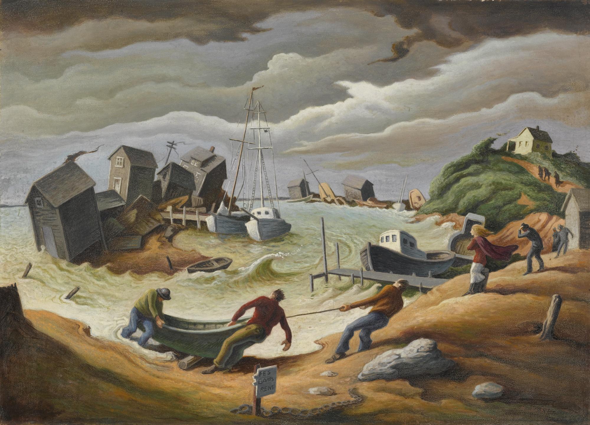 Thomas Hart Benton - Menemsha Hurricane