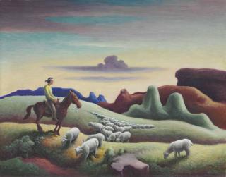 Thomas Hart Benton - Navajo Sand