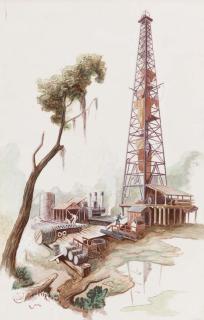 Thomas Hart Benton - Oil Well