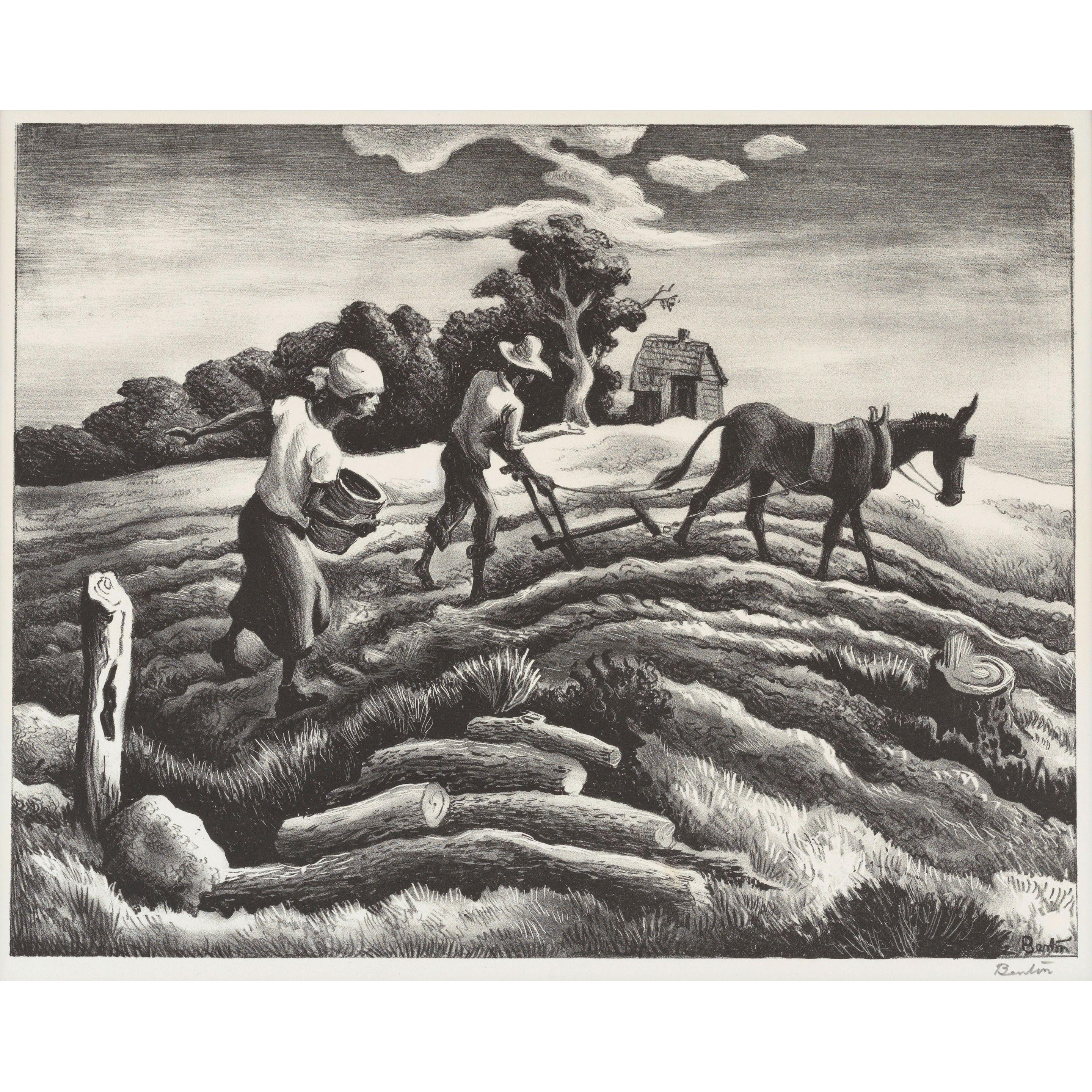 Thomas Hart Benton - Planting/Spring Plowing