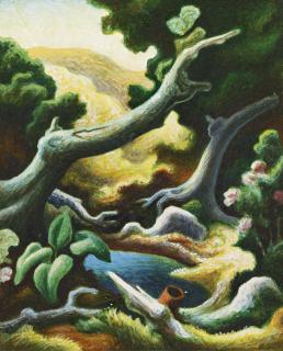 Thomas Hart Benton - Pool In The Woods